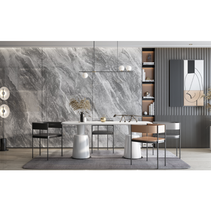 9010 Medium Grey Gloss Marble Wall Panel