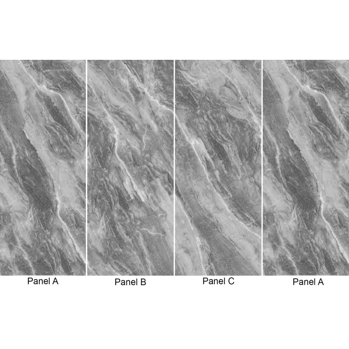 9010 Medium Grey Gloss Marble Wall Panel