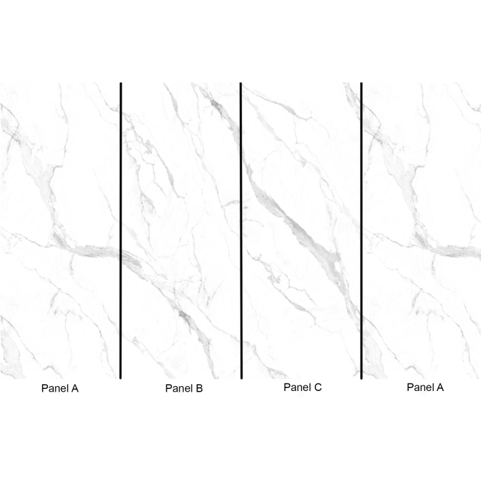 9011 Light Grey Gloss Marble Wall Panel