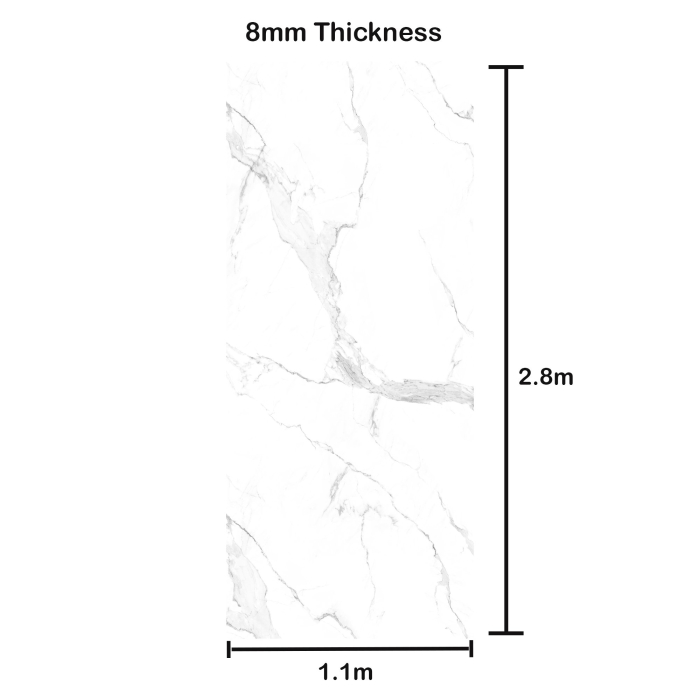 9011 Light Grey Gloss Marble Wall Panel