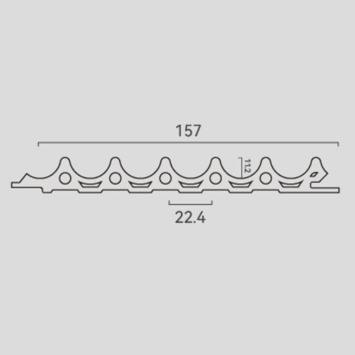 81041 Inner Arc Fluted Panel