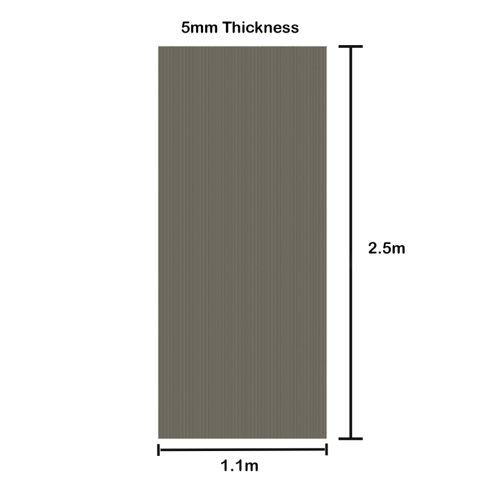 31032 Metal Ribbed Effect Wall Panel Taupe