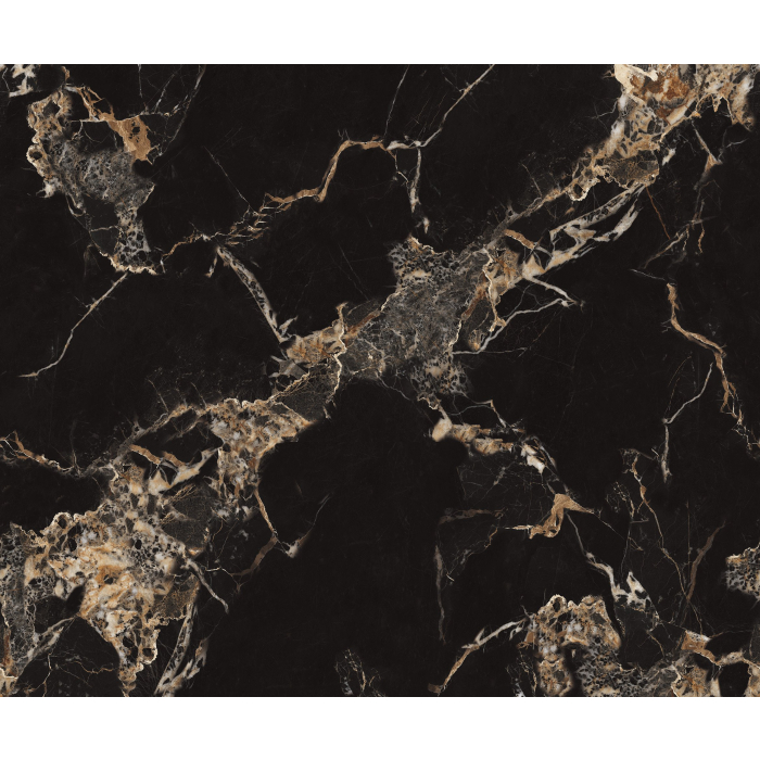 24010 Black/Gold Gloss Marble Wall Panel