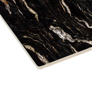 9125 Black Matt Marble Wall Panel