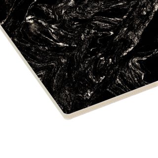 9070 Black/White Gloss Marble Wall Panel